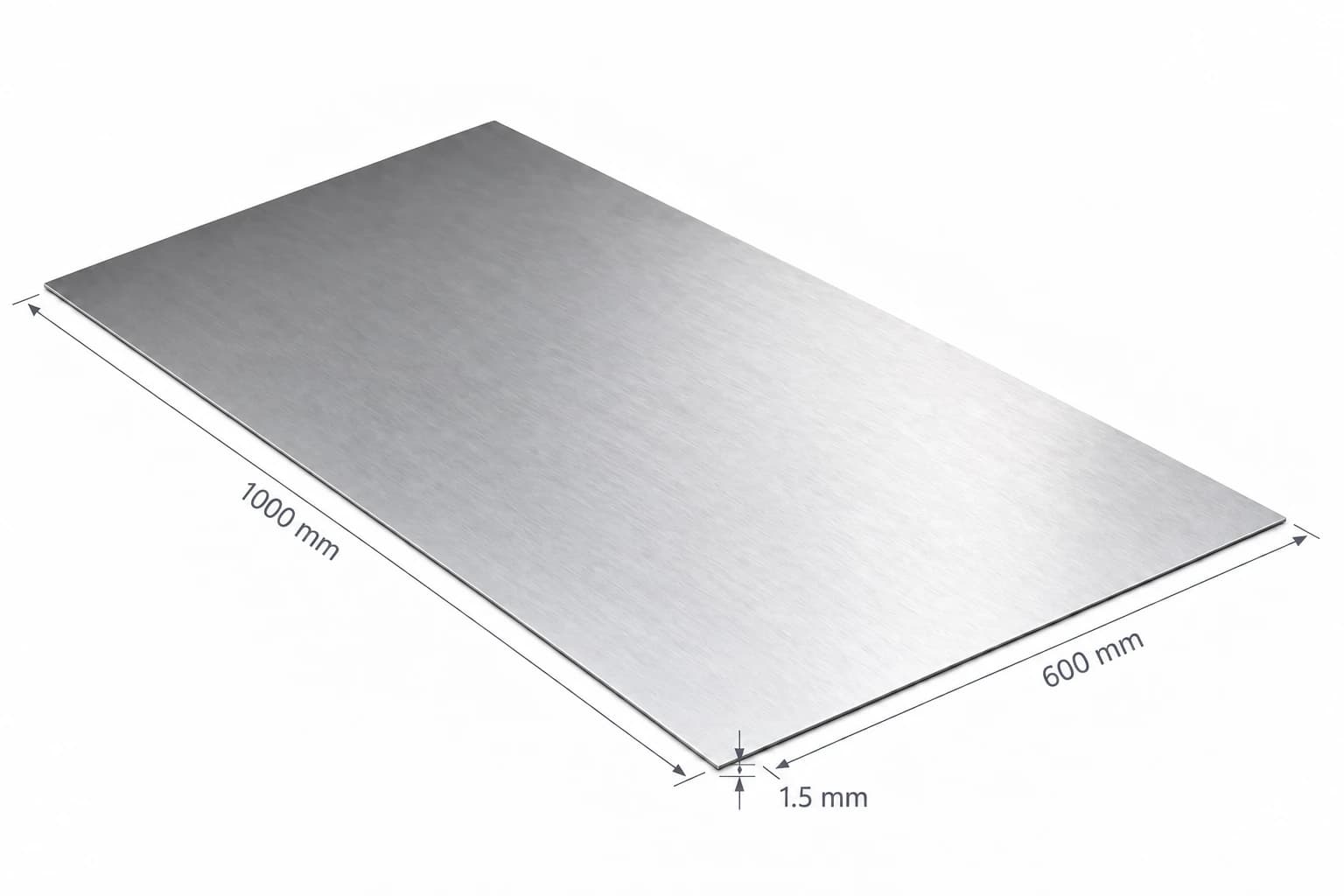 ภาพแผ่นเหล็กแม่พิมพ์แบน 1000 × 600 × 1.5 mm