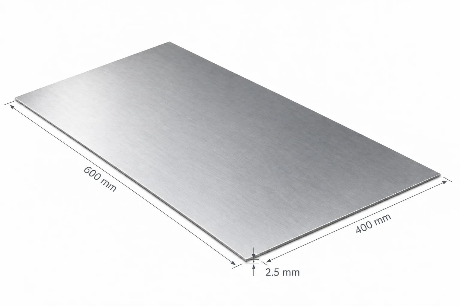 ภาพแผ่นเหล็กแม่พิมพ์แบน 600 × 400 × 2.5 mm