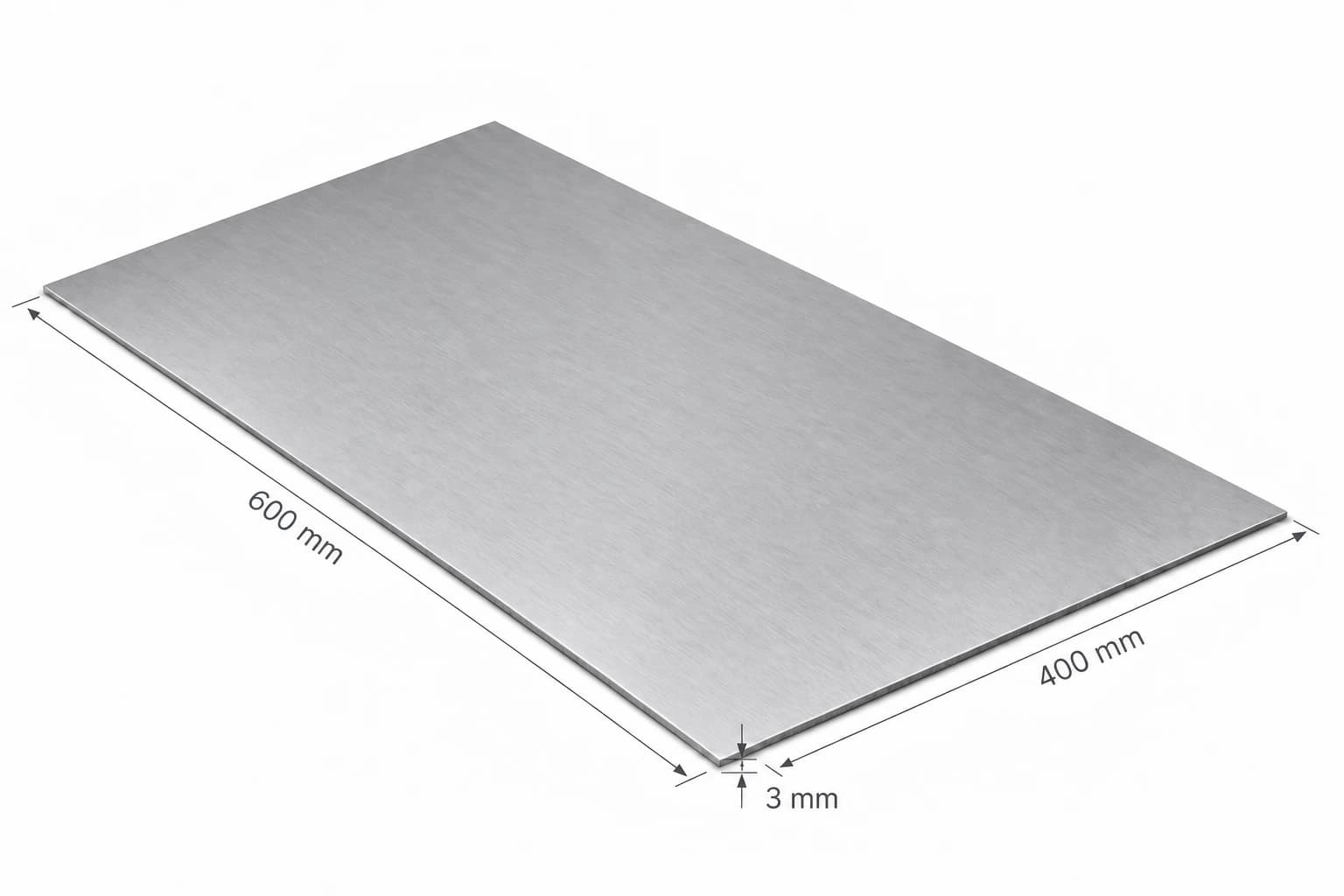 ภาพแผ่นเหล็กแม่พิมพ์แบน 600 × 400 × 3 mm